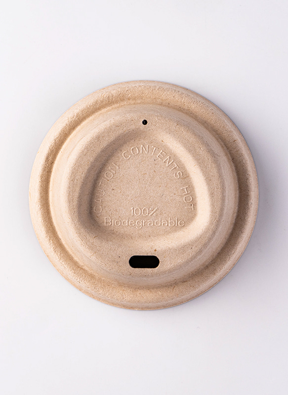 80mm Unbleached Bagasse Lid