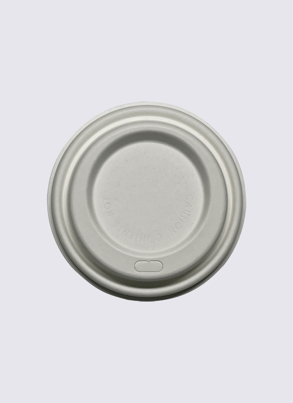 90mm Bagasse Sugarcane Coffee Cup Lid